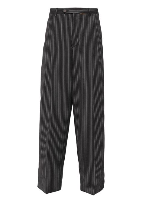 Black striped trousers Marni - men MARNI | Trousers | PUMU0264SUUTP766STN99