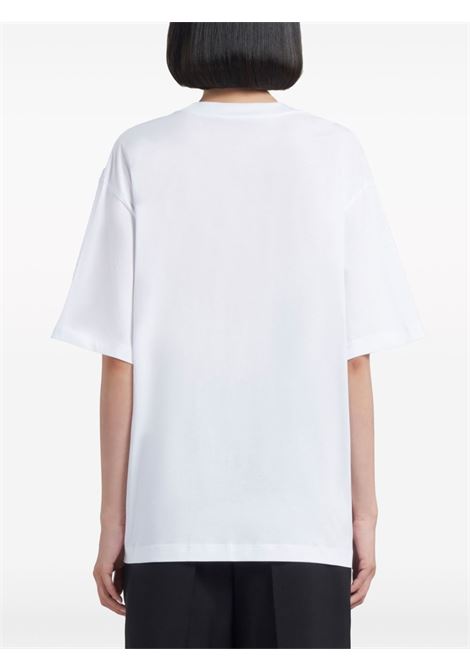 T-shirt con stampa in bianco - MARNI donna MARNI | THJET49EPHUSCS11LOW01