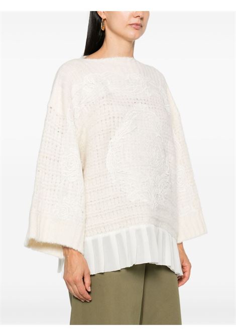 White corded lace-appliqué jumper Maurizio - women MAURIZIO | W08202078MZW4MAT24