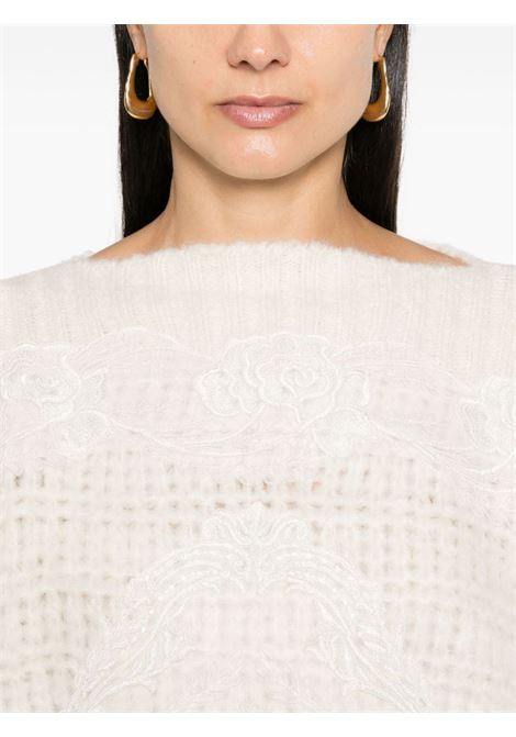 White corded lace-appliqué jumper Maurizio - women MAURIZIO | W08202078MZW4MAT24