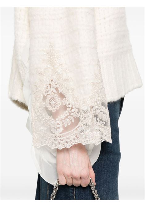 White lace-appliqué jumper Maurizio - women MAURIZIO | W08212078MZW4MAT24