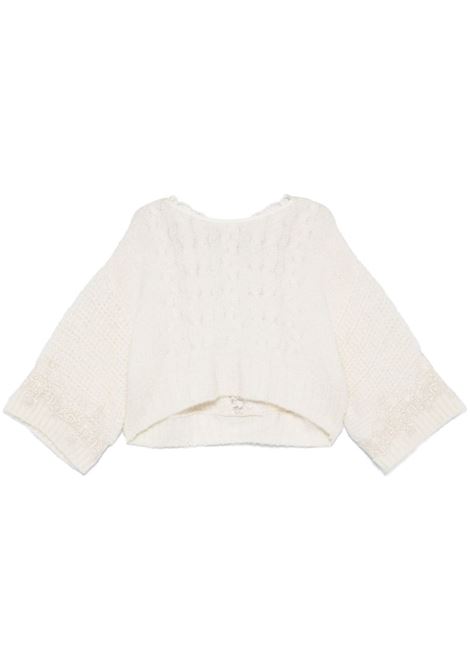 White lace-appliqué jumper Maurizio - women MAURIZIO | W08282078MZW4MAT24