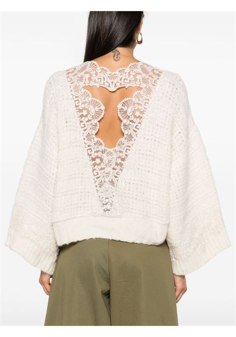 White lace-appliqué jumper Maurizio - women MAURIZIO | W08282078MZW4MAT24