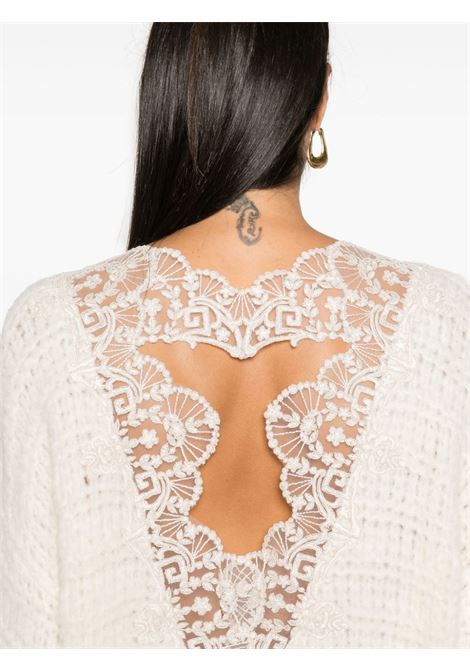 White lace-appliqué jumper Maurizio - women MAURIZIO | W08282078MZW4MAT24