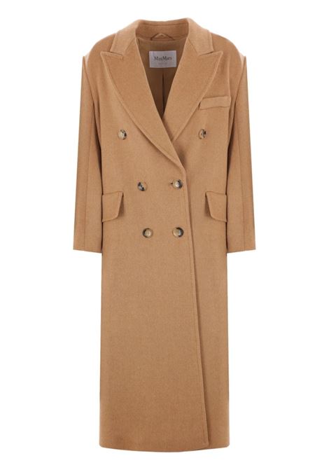 Beige fungo double-breasted coat Maxmara  - women MAXMARA | Outerwear | 2421016123600001