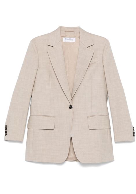 Beige rosi single-breasted blazer Maxmara  - women