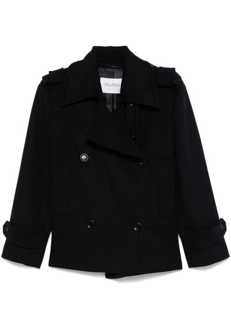 Blue laveno double-breasted coat Maxmara - women MAXMARA | 2421086023600005