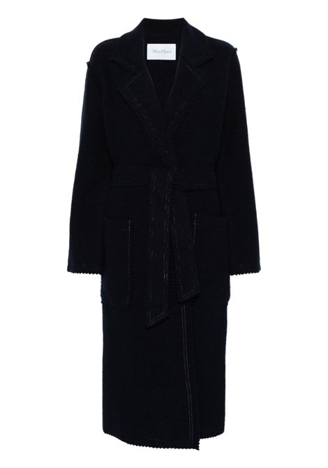 Blue jene double-breasted coat Maxmara - women