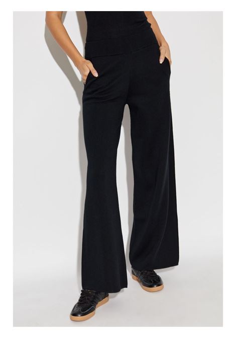 Pantaloni Zigote in lana a gamba ampia in nero MaxMara - donna MAXMARA | 2421336022600007