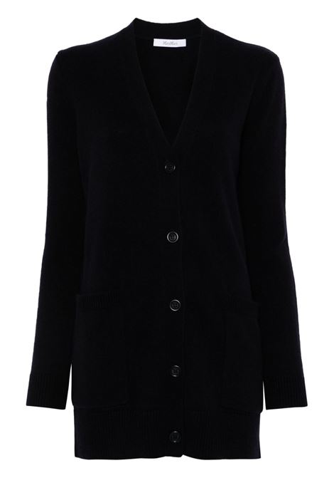 Cardigan in lana e cachemire con paillette in blu Maxmara - donna MAXMARA | Maglie | 2421346052600028