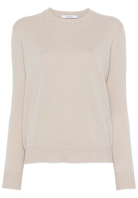 Maglione a girocollo viglio in beige Maxmara - donna