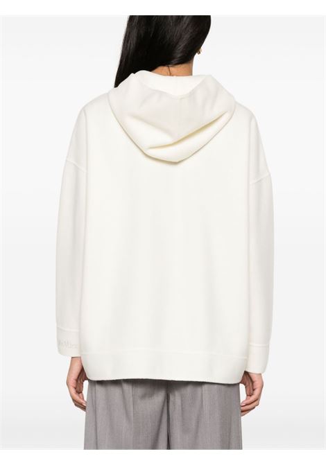 Maglione con zip saio in lana e cachemire in bianco Maxmara - donna MAXMARA | 2421926012600001