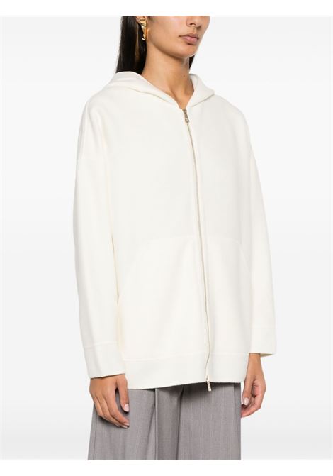 Maglione con zip saio in lana e cachemire in bianco Maxmara - donna MAXMARA | 2421926012600001