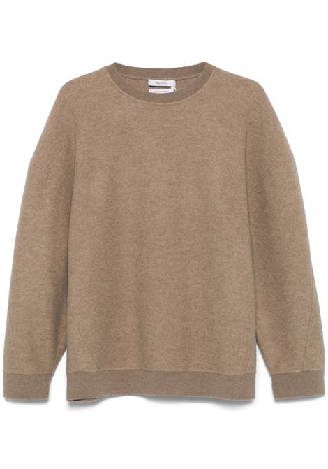 Maglione a maniche lunghe elvira in beige Maxmara - donna