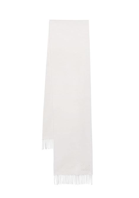 White embroidered-logo cashmere scarf Max Mara - women