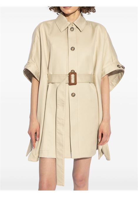 Beige Agape belted cape Max Mara - women MAXMARA | 2424736101600018