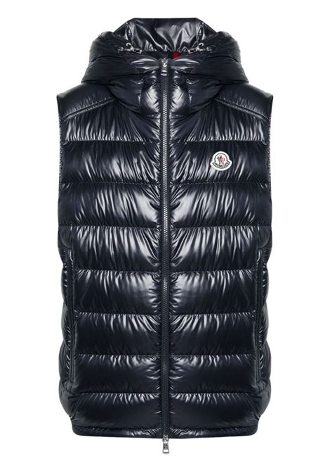 Gilet imbottito Barant in blu Moncler - uomo