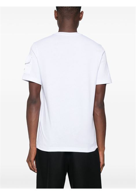 T-shirt con logo in bianco Moncler - uomo MONCLER | 8C000548390T001