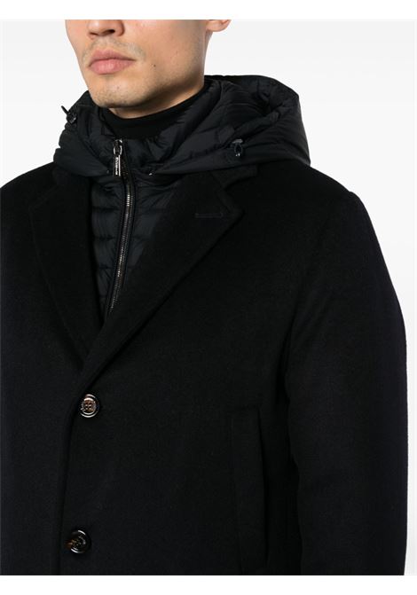 Cappotto Mitchel con cappuccio rimovibile in blu - MOORER  uomo MOORER | MOUCA200001U0497