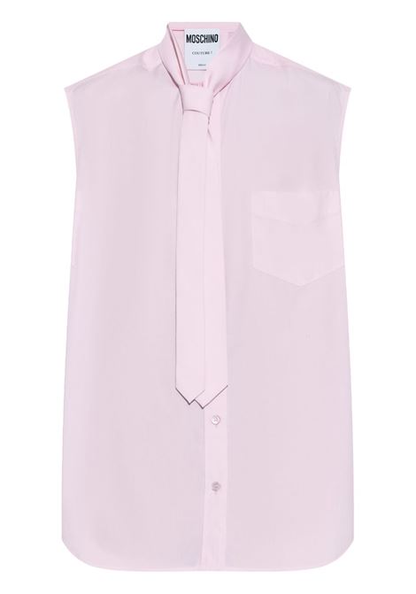 Camicia smanicata in rosa Moschino - donna MOSCHINO | Camicie | 021554321229