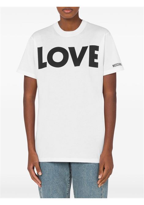 White Love T-shirt Moschino - women MOSCHINO | 070654411001