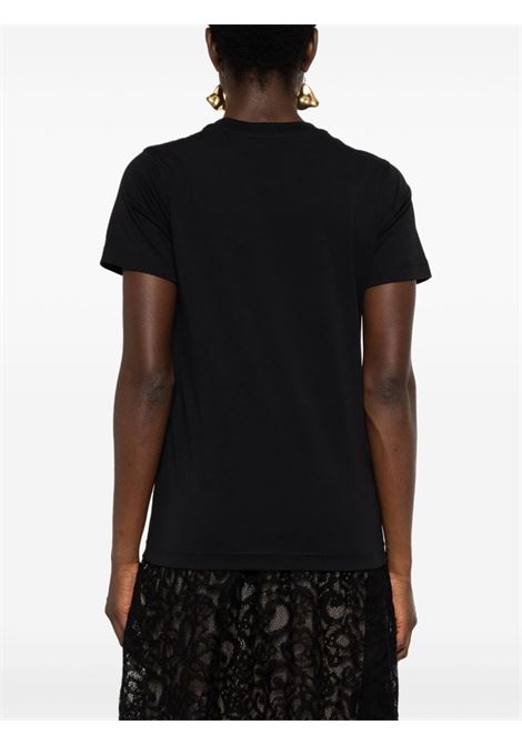 Black graphic-print T-shirt Moschino - women MOSCHINO | 071455411555