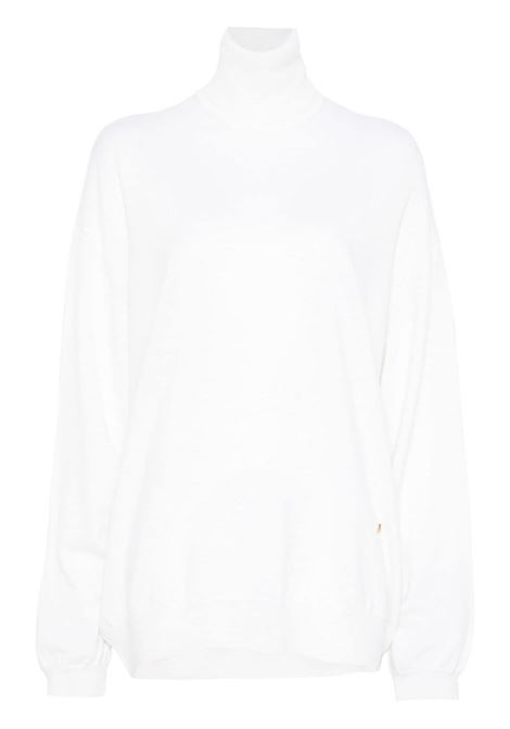 Maglione Golden M in bianco Moschino - donna