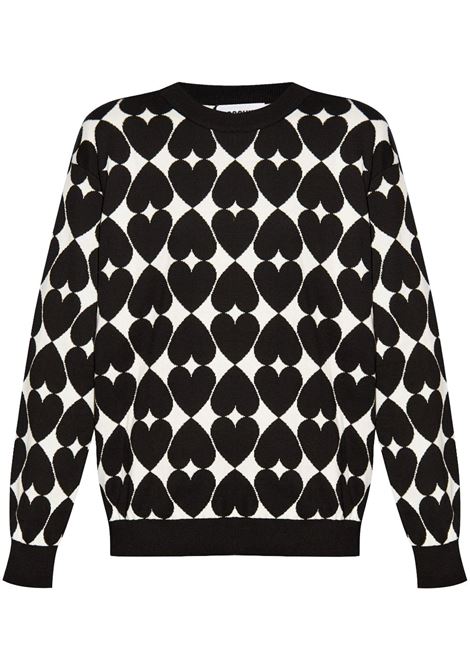 Black intarsia-knit jumper Moschino - women