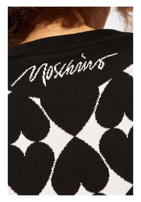 Black intarsia-knit jumper Moschino - women MOSCHINO | 091755062555