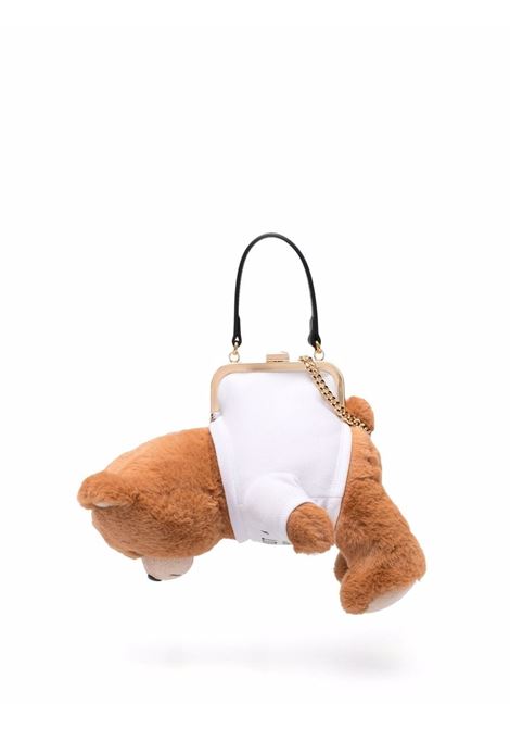 Borsa tote Toy Teddy in bianco e marrone Moschino - donna MOSCHINO | 752882161888