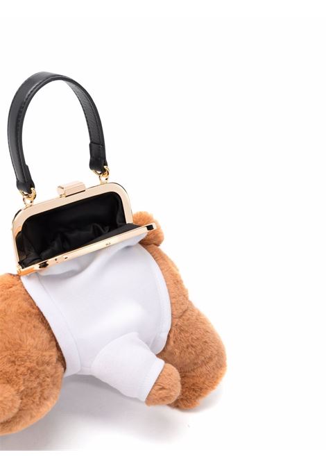 Borsa tote Toy Teddy in bianco e marrone Moschino - donna MOSCHINO | 752882161888