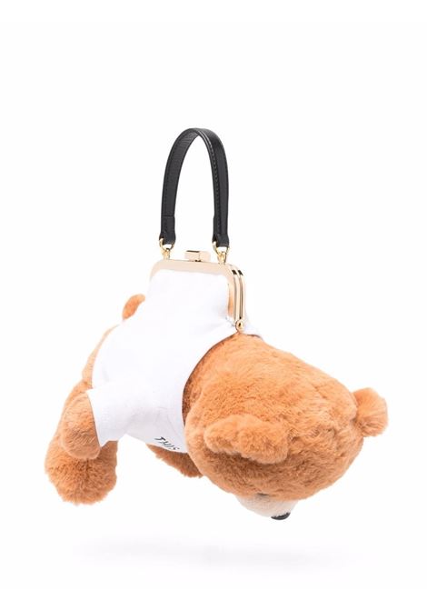 Borsa tote Toy Teddy in bianco e marrone Moschino - donna MOSCHINO | 752882161888