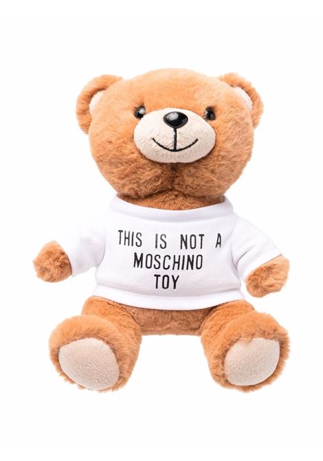 Borsa tote Toy Teddy in bianco e marrone Moschino - donna MOSCHINO | 752882161888