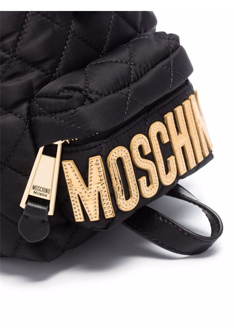 Zaino con logo in nero Moschino - donna MOSCHINO | B760982012555