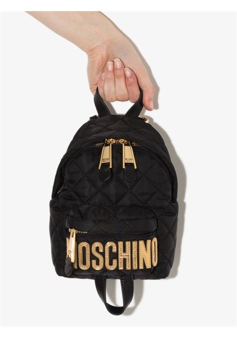 Zaino con logo in nero Moschino - donna MOSCHINO | B760982012555