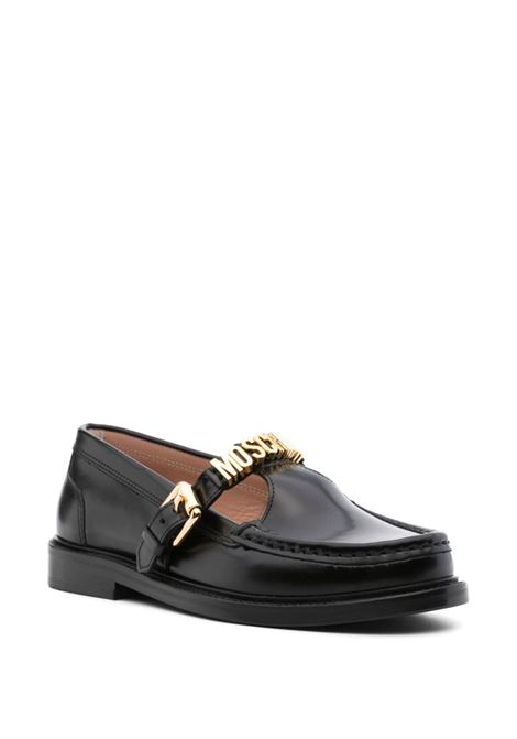 Black buckle-detail loafers Moschino - women MOSCHINO | MA10352C1LMJ0000