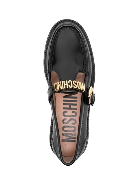 Mocassini con fibbia in nero Moschino - donna MOSCHINO | MA10352C1LMJ0000