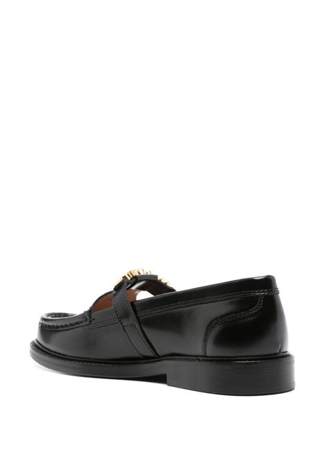 Black buckle-detail loafers Moschino - women MOSCHINO | MA10352C1LMJ0000