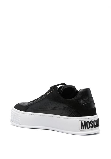 Black  logo-embossed sneakers Moschino - women MOSCHINO | MA15394G1LMFE00A