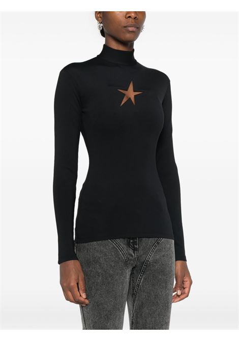 Black star long-sleeved top Mugler - women MUGLER | 24F1TO07258591999