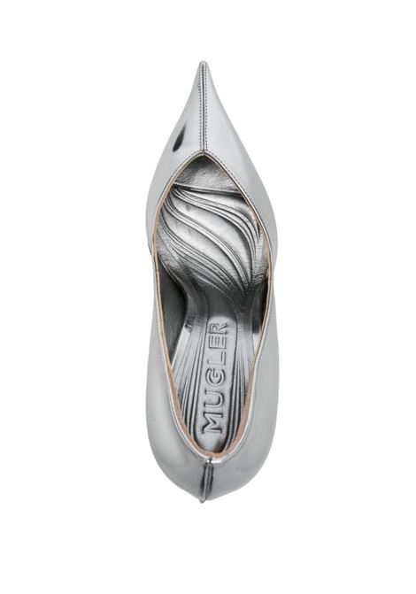 Silver 95mm Classic Fang pumps Mugler - women MUGLER | MUWFW2425SC051CM054