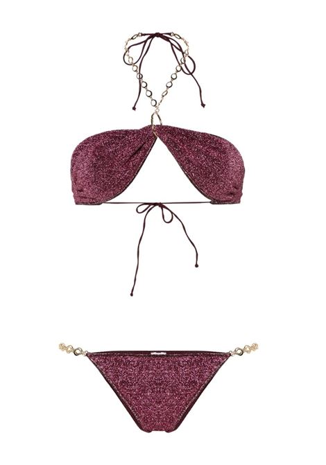 Purple Lumière O Chain lurex bikini Oséree - women