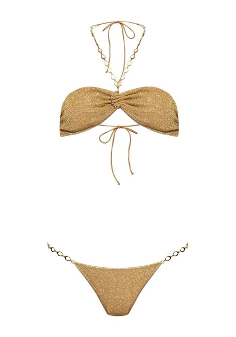 Gold Lumière O Chain lurex bikini Oséree - women OSÉREE | LBF246GLD