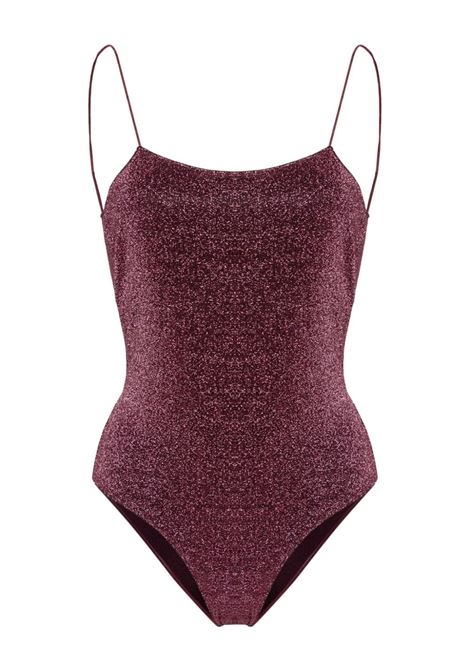 Fucsia lumiere maillot one-piece swimsuit - women OSÉREE | LIS601AUBRGN