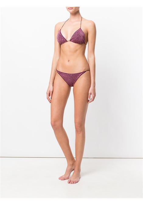 Purple Lumière metallic triangle bikini Oséree- women OSÉREE | LTS601AUBRGN