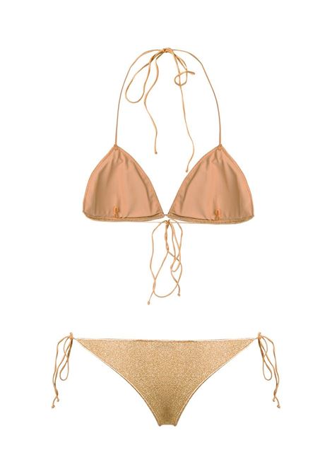 Gold Lumière metallic triangle bikini Oséree - women OSÉREE | LTS601GLD