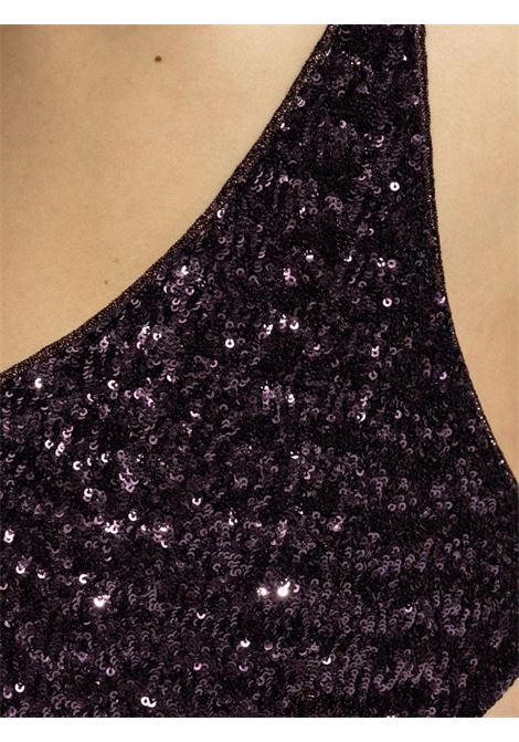 Purple sequin-embellished triangle-cup swimsuit Oseree - women OSÉREE | PBF246PLM