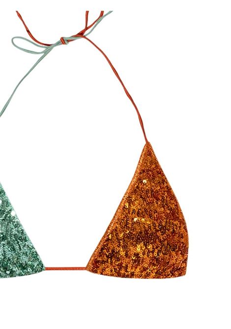 Multicolored sequin-embellished triangle-cup bikini Oseree - women OSÉREE | PTF213CLR