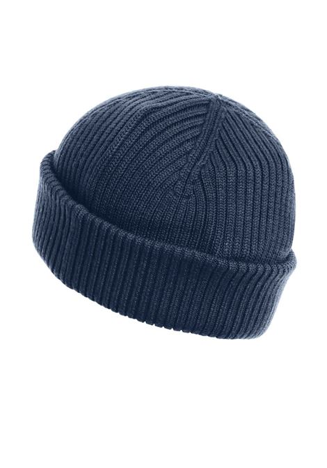 Blue logo-patch beanie hat Parajumpers - unisex PARAJUMPERS | PAHAHA02PAV0241