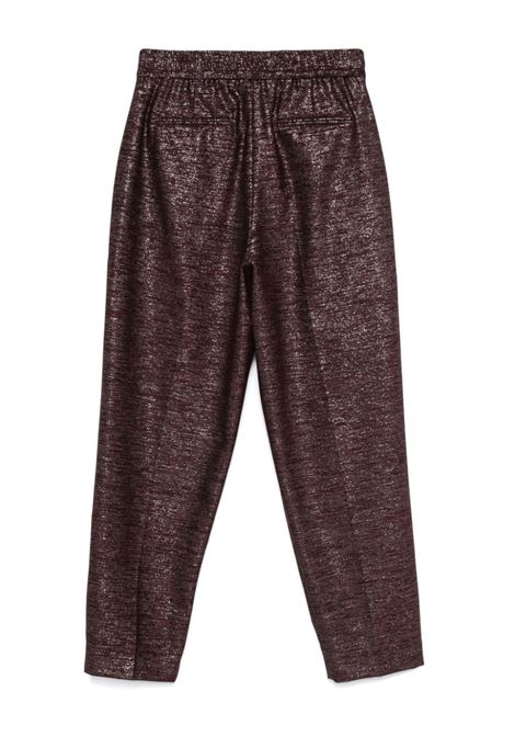 Pantaloni in filo metallico in bordeaux Pt01 - donna PT01 | CDVSDAZ00STDDX280680